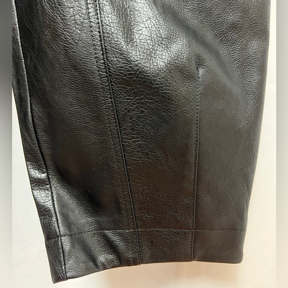 By Anthropologie Faux Leather Utility Cargo Pants - Picture 9 of 13